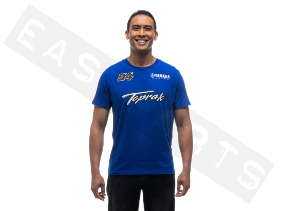 T-Shirt von Yamaha Toprak Razgatlioglu blau Herren